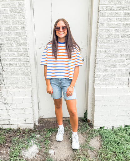 Maddox Stripe Box Tee (Dear John)
