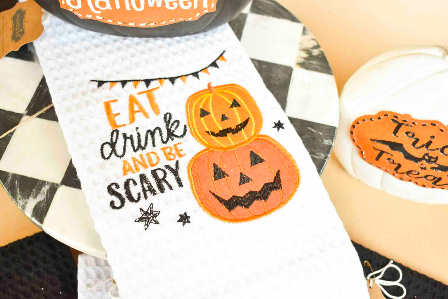 Halloween Waffle Towels (Mud Pie)