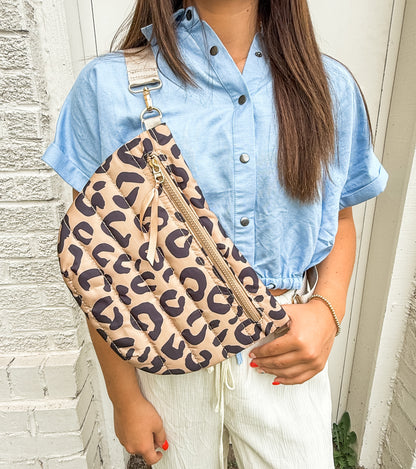 Lt. Blue Button Down Crop (Elan)