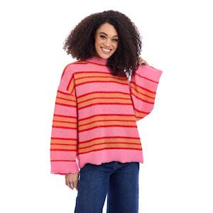 Pink Quinnie Turtleneck Sweater