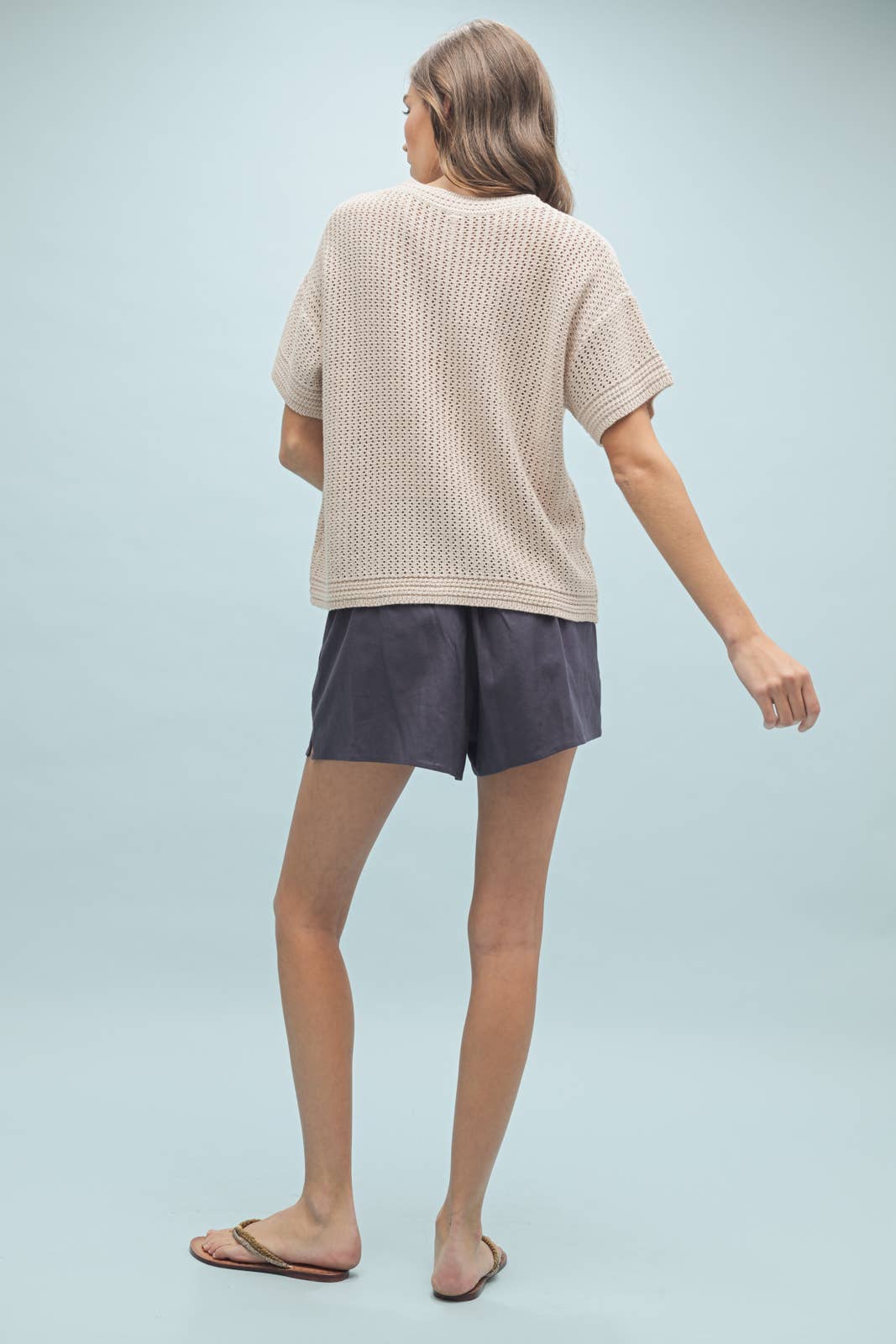 Taupe Sweater Top