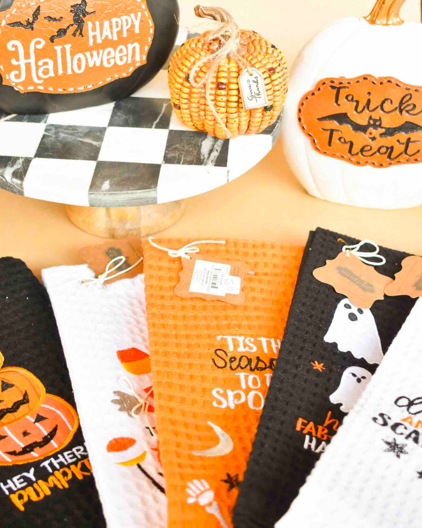 Halloween Waffle Towels (Mud Pie)