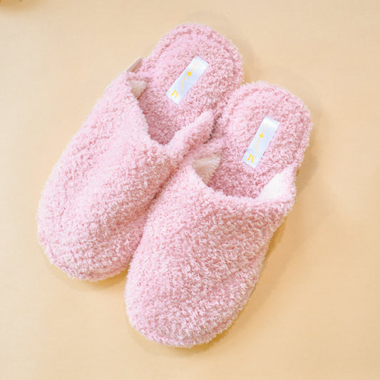 Pink Closed Toe Slippers (Jane Marie)