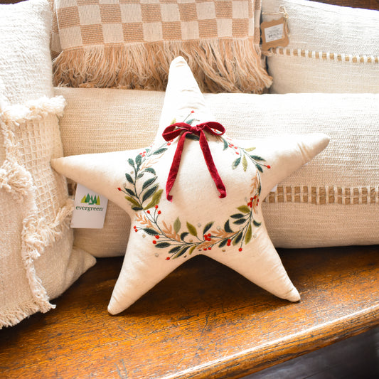 Star Shaped Pillow 17" x 17"