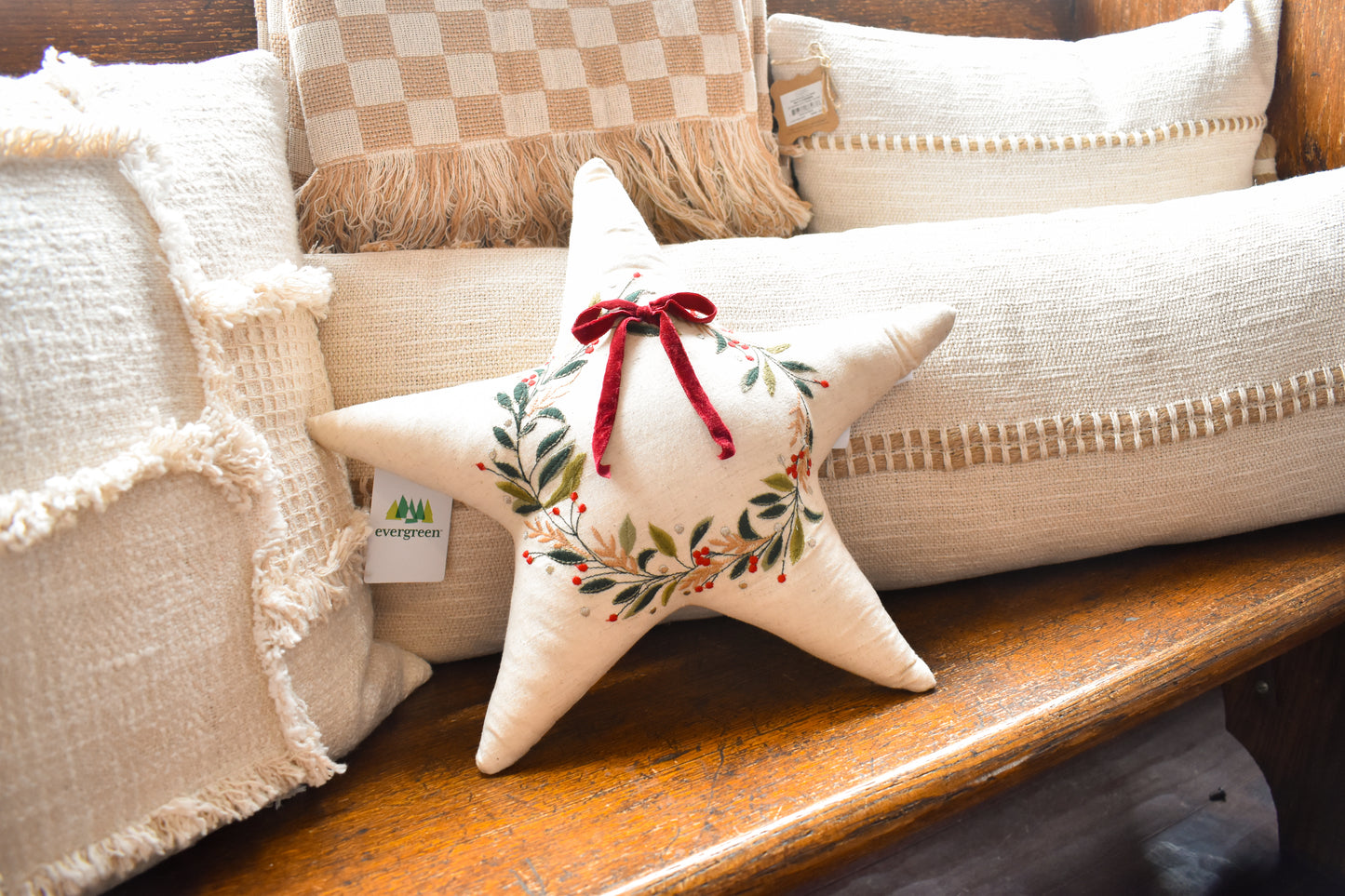 Star Shaped Pillow 17" x 17"