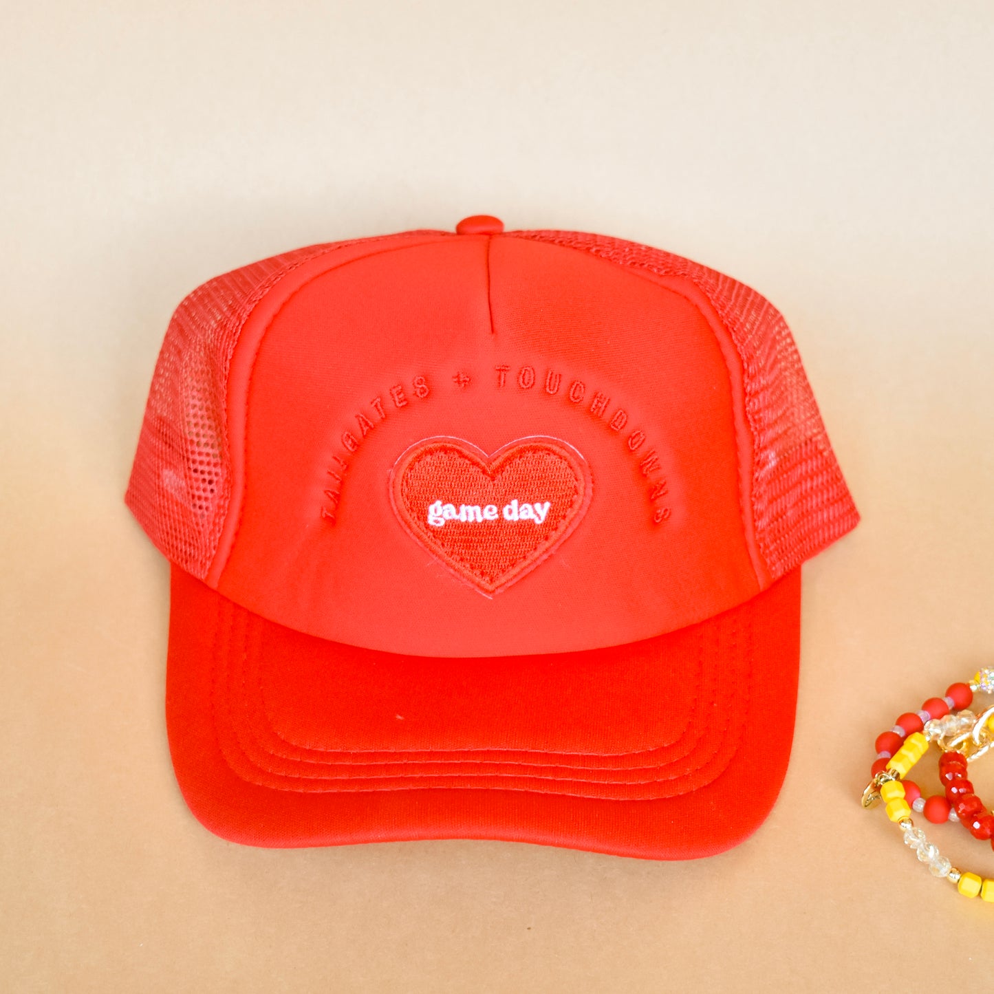 Red Game Day Trucker Hat