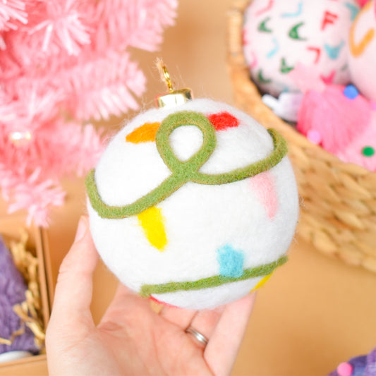 Felted Ball Ornaments (Mud Pie)