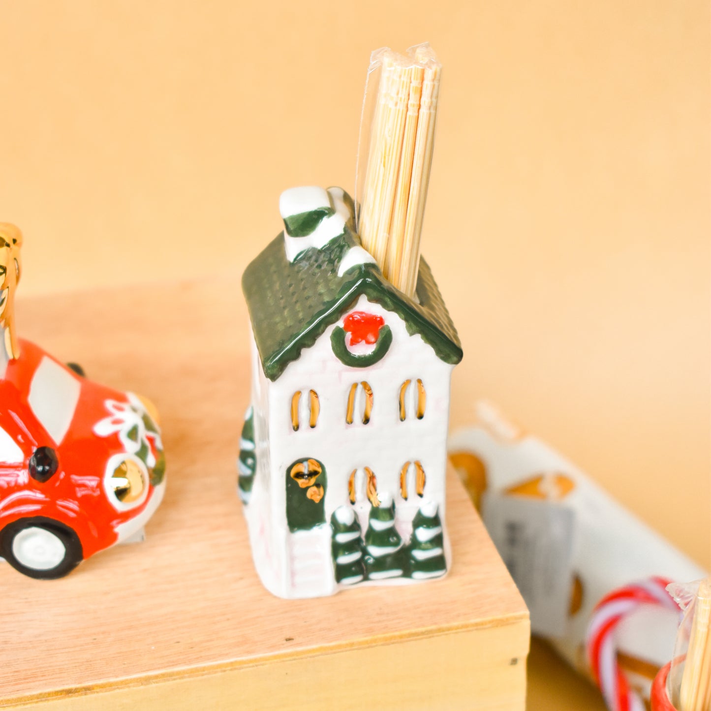 Christmas Toothpick Caddy Sets (Mud Pie)