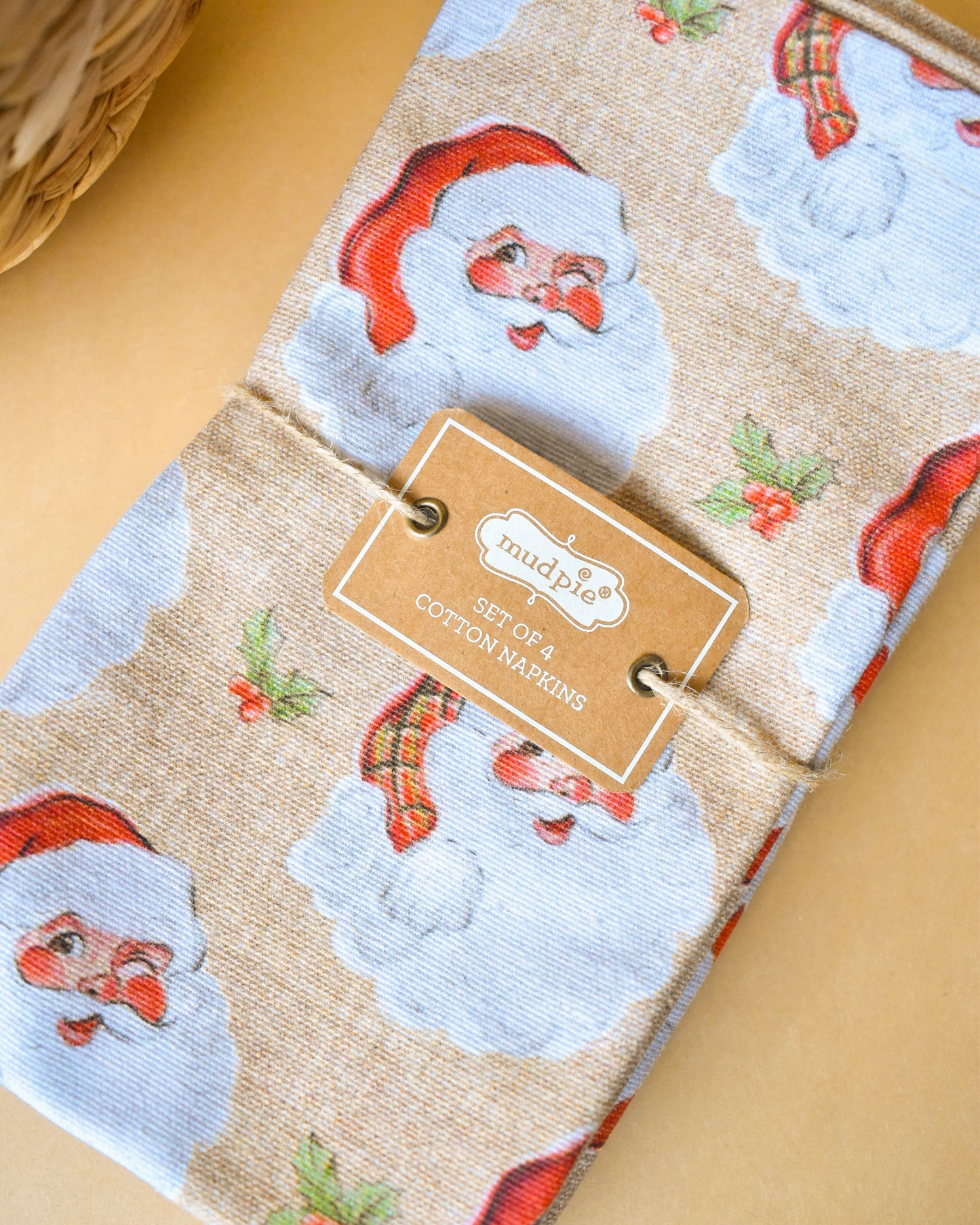 Printed Vintage Santa Napkins (MudPie)