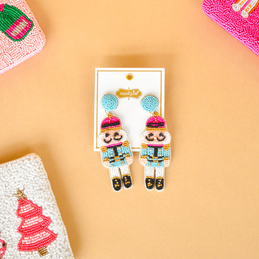 Holiday Beaded Earrings (Mud Pie)