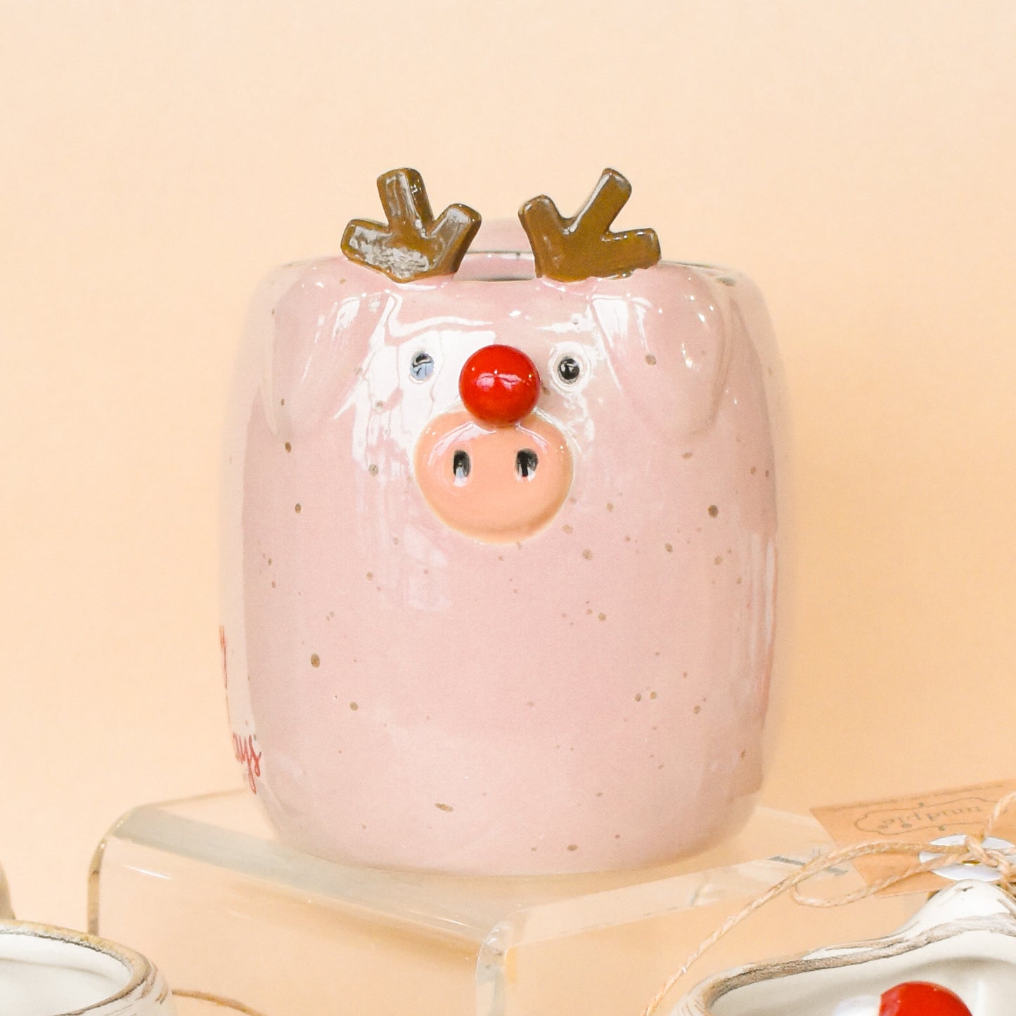 Christmas Farm Animal Mugs (Mud Pie)