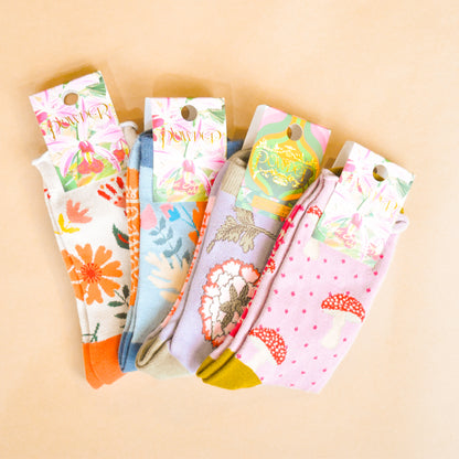 Foraging Ankle Socks (Powder)