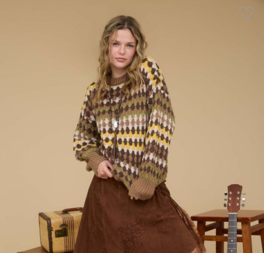Multicolor Knit Sweater