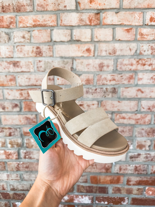 Jovie Burnished Suede Sand Sandal (MIA)