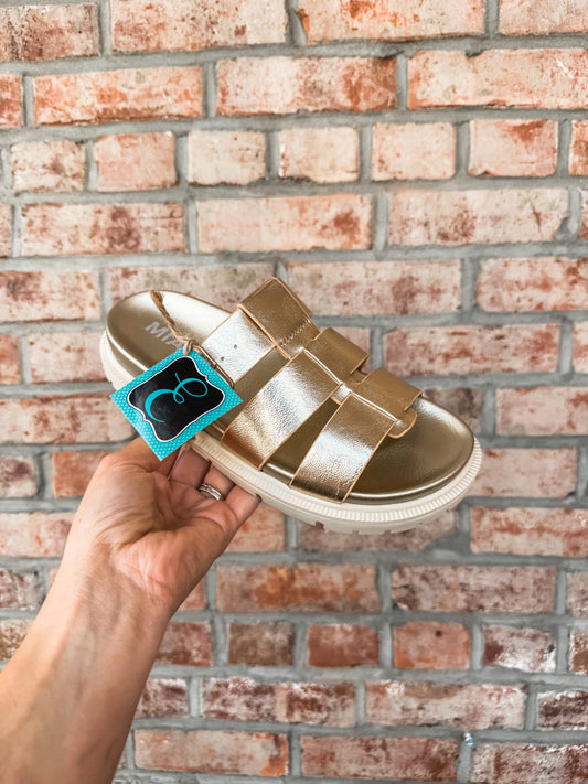 Geni Gold Metallic Sandal (MIA)
