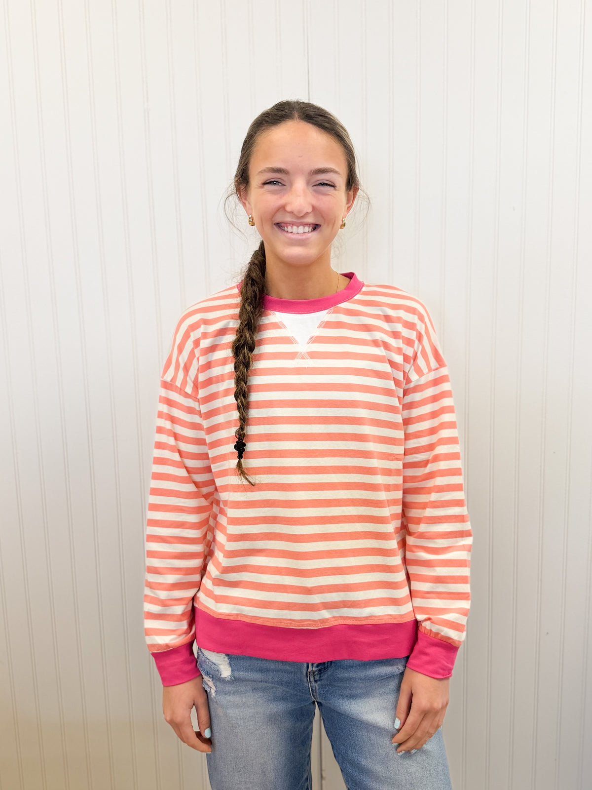 Sarah Striped Pullover