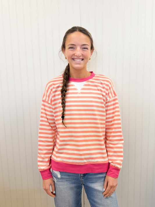 Sarah Striped Pullover