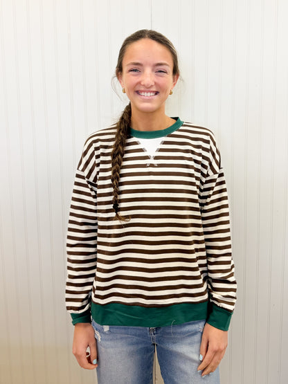 Sarah Striped Pullover