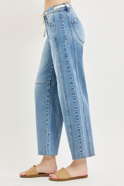 Slouchy Ankle Barrel Jeans