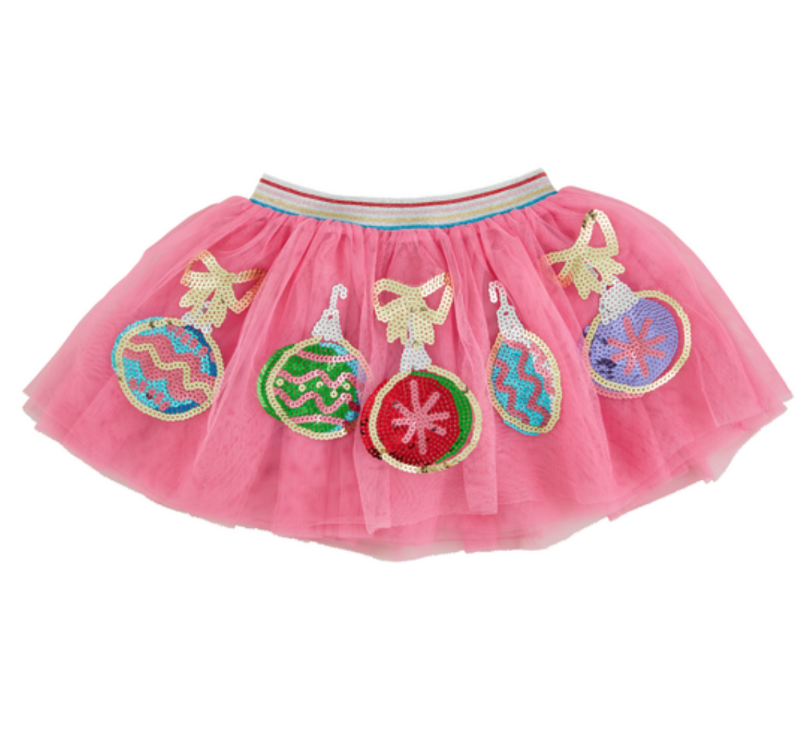 Pink Sequin Christmas Tutu (Mud Pie)