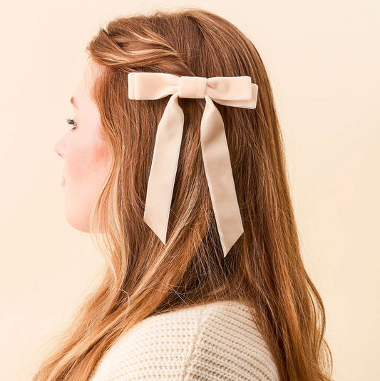 Velvet Hair Bow (the Darling Effect)