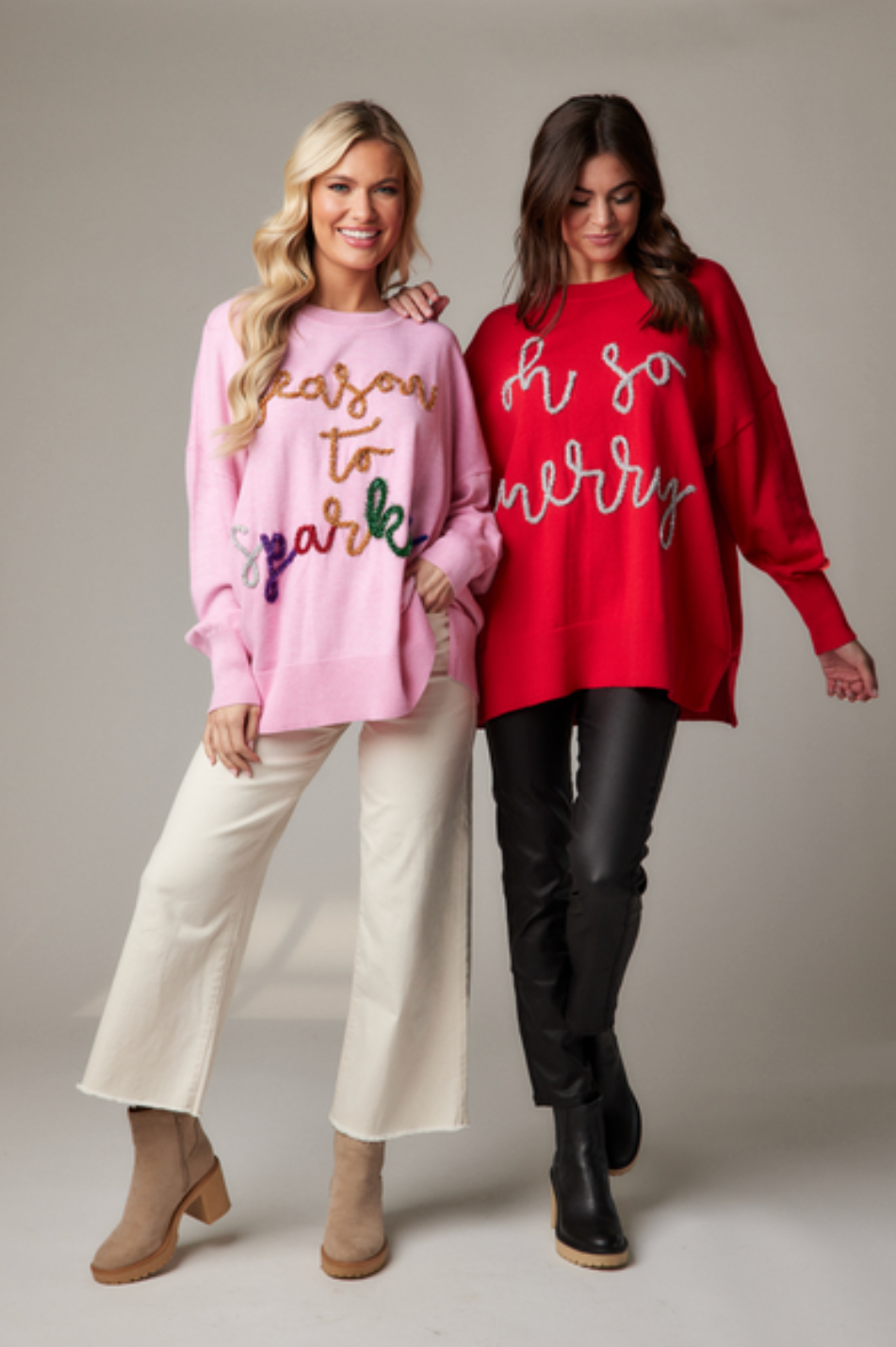 Sparkle Holiday Sweaters (Mud Pie)