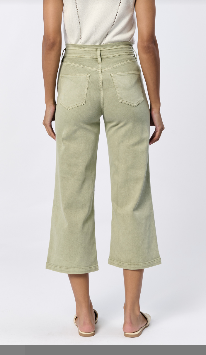 Sage Audrey High-waited Crop W/ Drawstring Waist