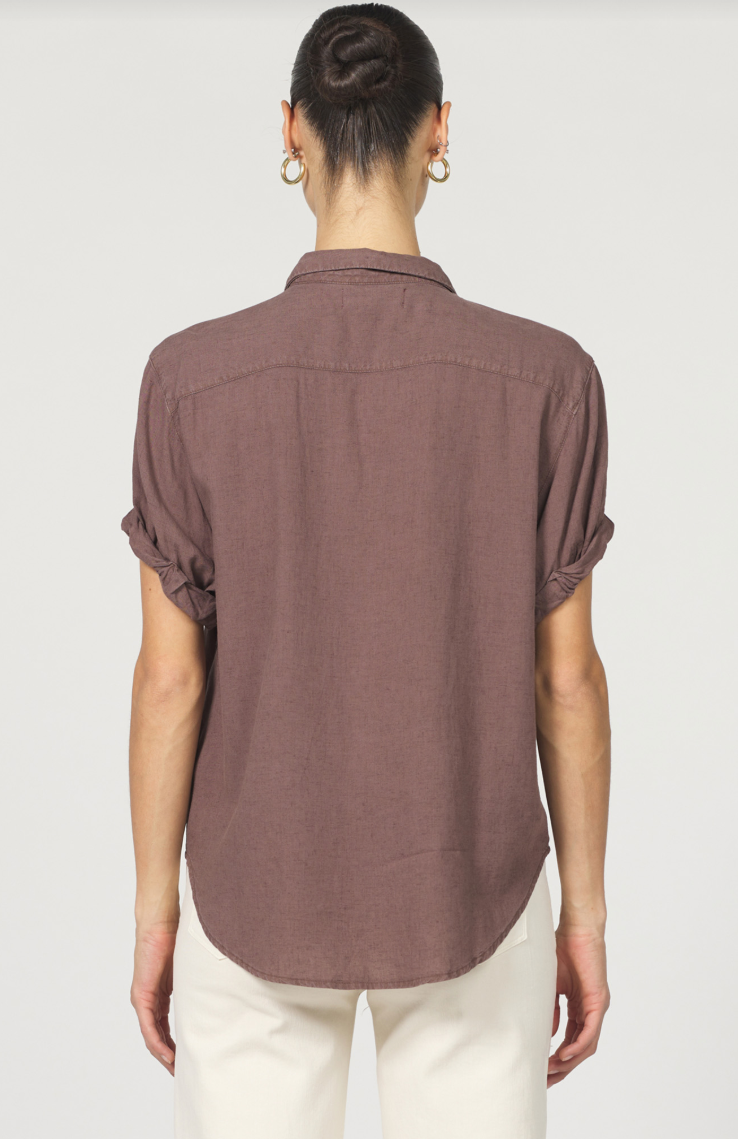 Cappuccino Linen Button Down (Dear John)