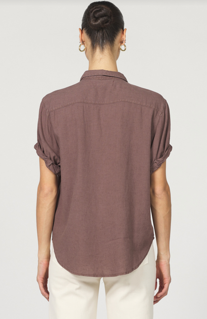 Cappuccino Linen Button Down (Dear John)