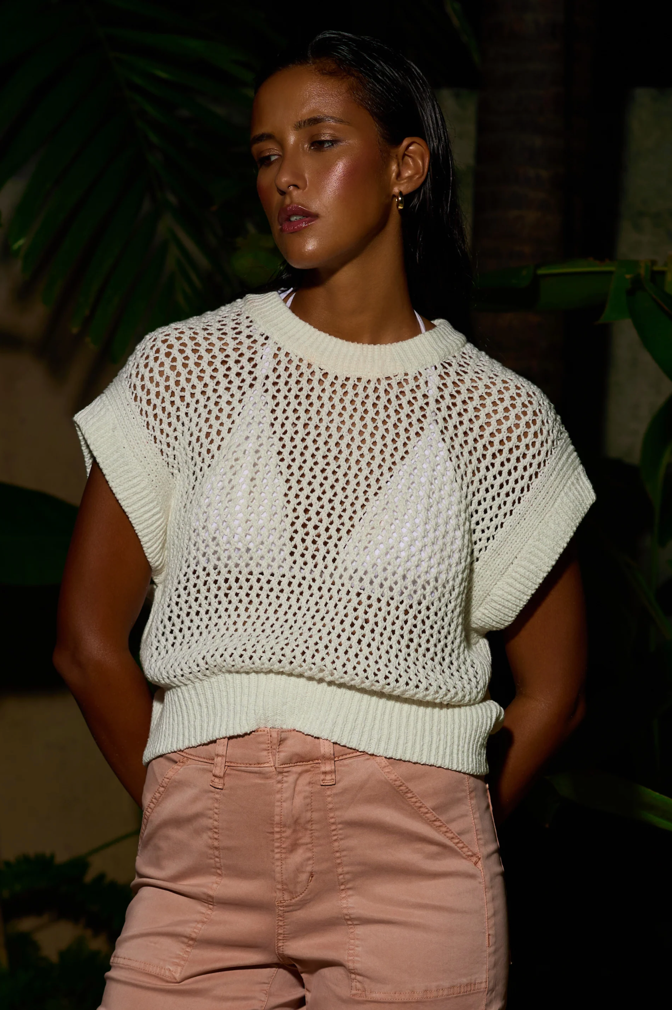 Quince White Sweater Vest (Dear John)