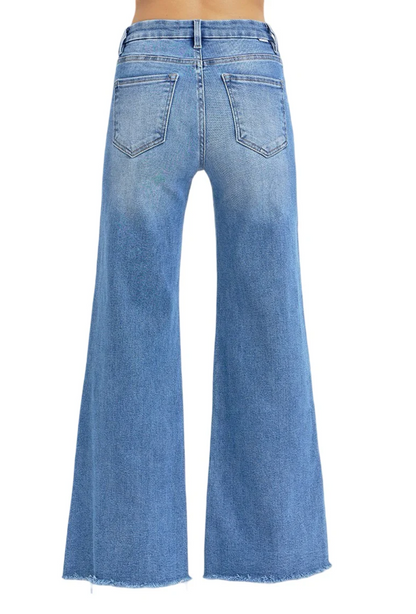 Light Wash Wide Leg W/ Tummy Control