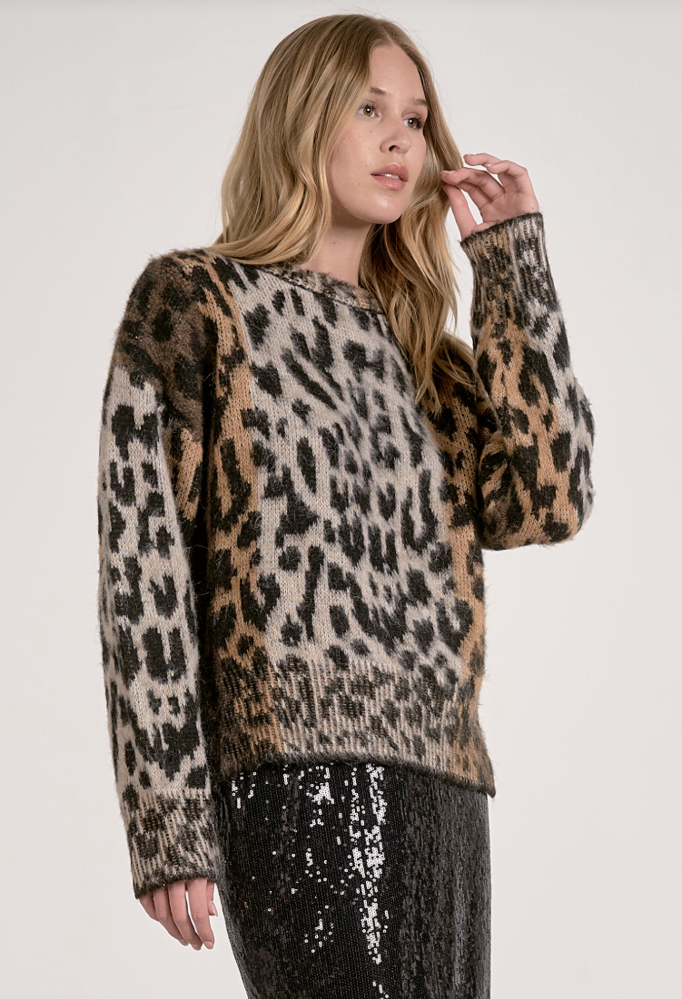 Cheetah Crewneck Sweater