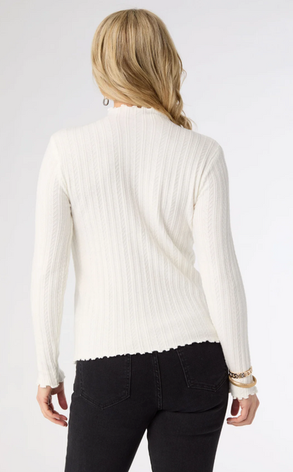 Avalee Funnel Neck Cableknit Sweater