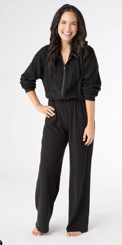 Black Snug Haven Jumpsuit
