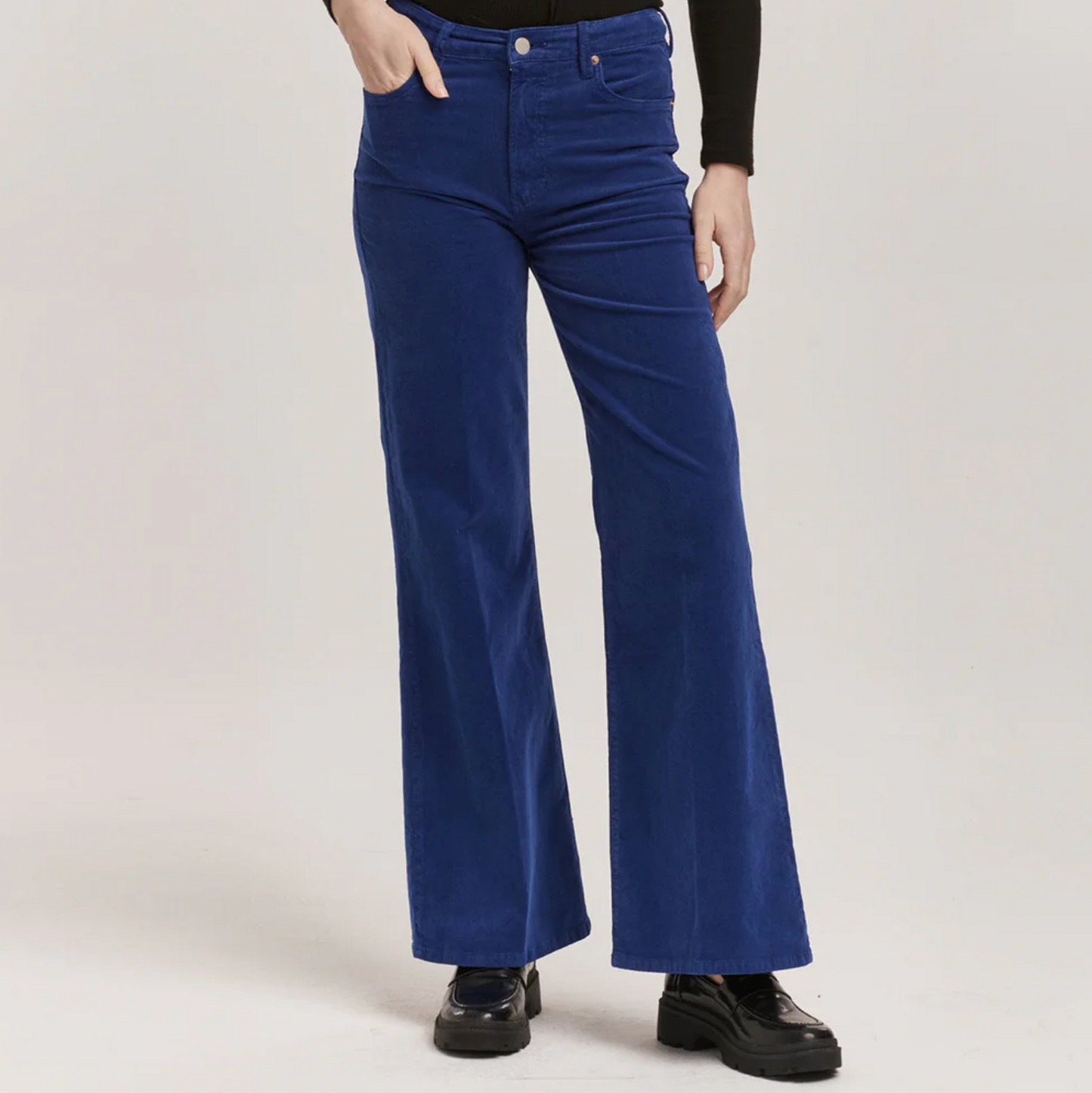 Dear John Royal Blue Corduroy Fiona Wide Legs