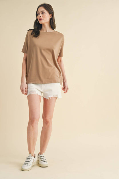 Boxy Mocha Crewneck