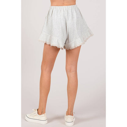 French Terry Raw Edge Shorts