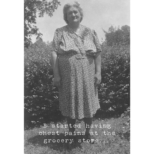 Chest Pain Greeting Card