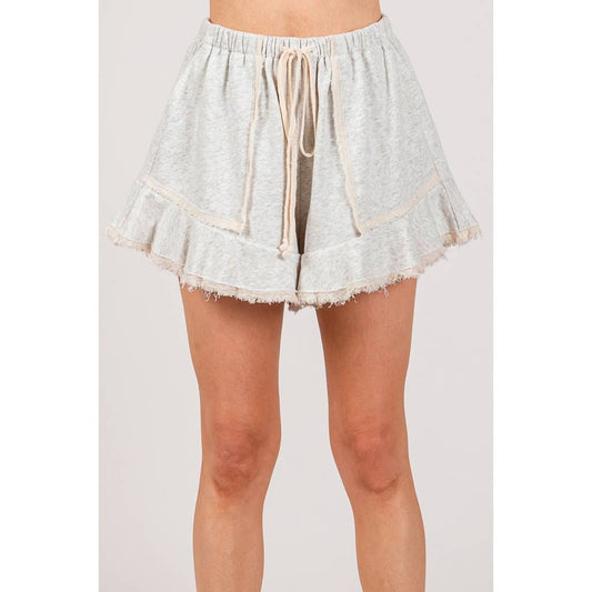 French Terry Raw Edge Shorts