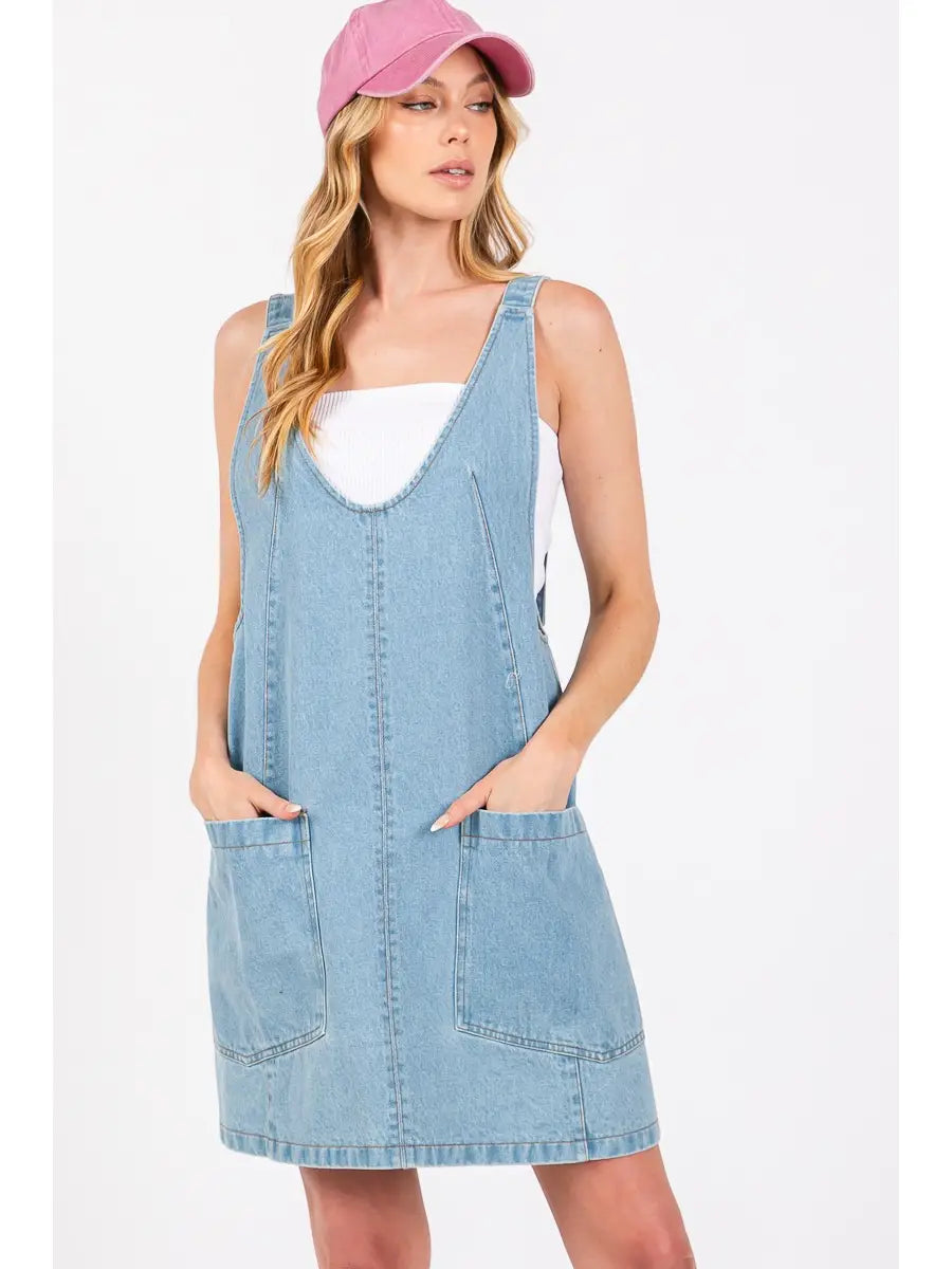 Denim Skirtall Dress