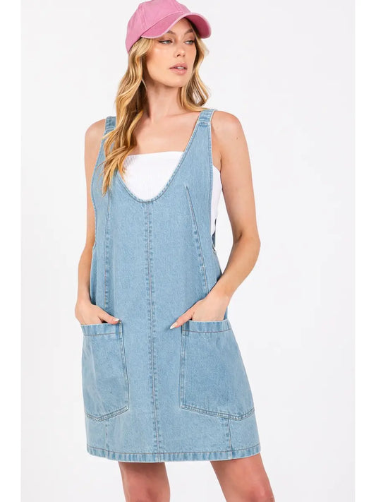 Denim Skirtall Dress