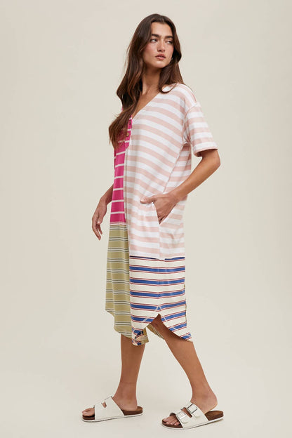 Multicolor Striped Midi Dress (Wishlist)