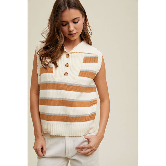 Multi-color Sweater Vest