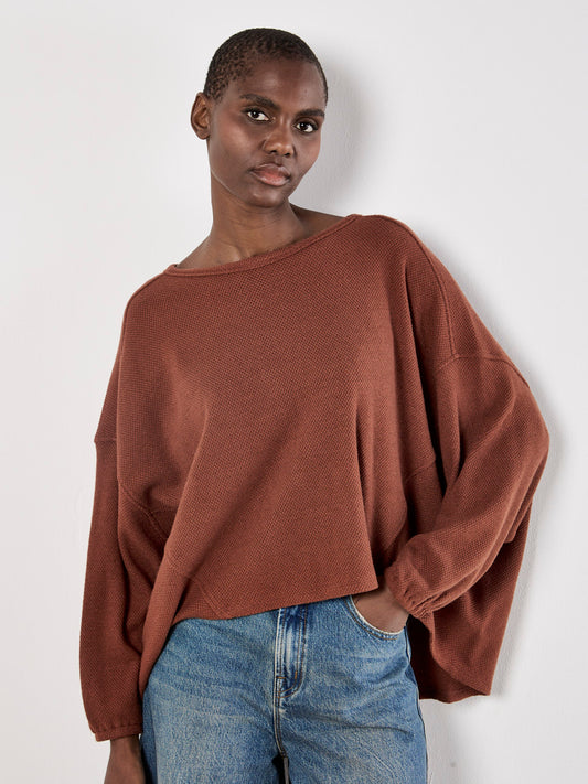 Honeycomb Pleated Back Top
